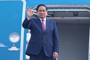 Thủ tướng Phạm Minh Chính lên đường tới Lào đồng chủ trì Kỳ họp 48 Ủy ban liên Chính phủ Việt Nam-Lào
