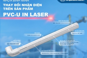 Nhựa Bình Minh giới thiệu giao diện mới của sản phẩm ống PVC-U
