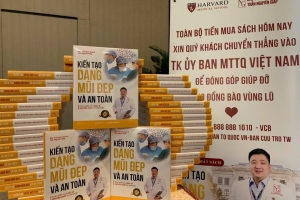 Doanh thu sách “Kiến tạo dáng mũi đẹp và an toàn” gửi tới đồng bào vùng lũ
