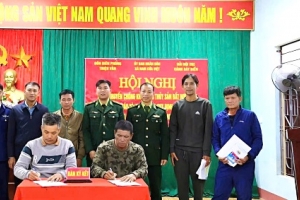 Quảng Trị: Đồn Biên phòng Triệu Vân tổ chức tuyên truyền chống khai thác thủy sản bất hợp pháp