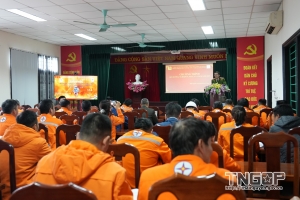 Công ty Điện lực Thái Nguyên nâng cao năng lực ứng phó cháy nổ cho hơn 300 cán bộ công nhân viên