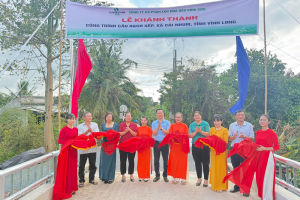 Lọc hóa dầu Bình Sơn khánh thành cầu giao thông nông thôn tại Vĩnh Long