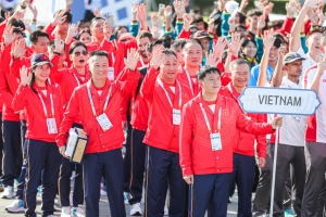 Lễ thượng cờ các đoàn thể thao tại SEA Games 33