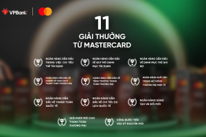 VPBank được Mastercard vinh danh với 11 giải thưởng danh giá