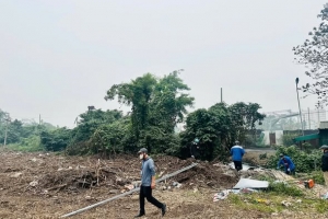 Lĩnh Nam ra quân xử lý vi phạm, giải tỏa hơn 40 nghìn m² đất bãi sông Hồng