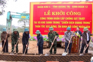 Quảng Trị quyết tâm hoàn thành công trình chống sạt lở ở Khe Sanh vào ngày 31/12