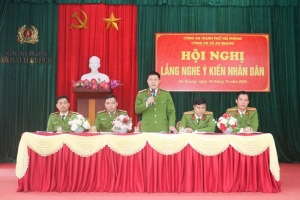 Hải Phòng: Công an xã An Quang tổ chức Hội nghị lắng nghe ý kiến Nhân dân