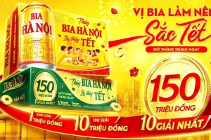 Mở triệu lộc vàng - Đón Tết sung túc cùng Bia Hà Nội 2026