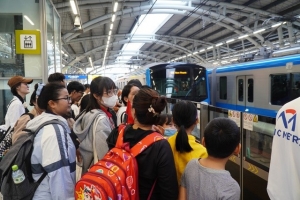 Miễn phí vé dịp Tết Dương lịch 2026 khi khách đi Metro số 1 TPHCM