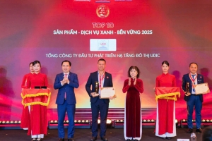 UDIC: Khẳng định vị thế thương hiệu với TOP 10 Sản phẩm - Dịch vụ xanh - Bền vững 2025