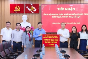 Tỉnh Thanh Hóa hỗ trợ tỉnh Khánh Hòa 3 tỷ đồng khắc phục hậu quả thiên tai