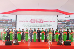 Vietcombank khánh thành 2 công trình, chào mừng Đại hội đại biểu toàn quốc lần thứ XIV của Đảng