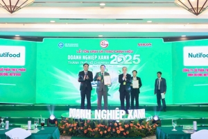 Nutifood được trao danh hiệu doanh nghiệp xanh TP. Hồ Chí Minh 2025