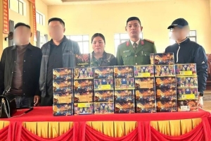 Bắt người phụ nữ mang hơn 56 kg pháo từ Quảng Trị ra Hà Tĩnh bán kiếm lời