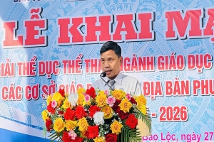 Lâm Đồng: Phường 2 Bảo Lộc khai mạc giải thể dục – thể thao ngành giáo dục lần thứ I trên địa bàn phường năm học 2025-2026