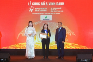 Petrovietnam - Top 10 Doanh nghiệp tạo giá trị hàng đầu Việt Nam năm 2025