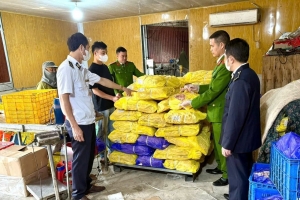 Bắc Ninh: Phát hiện, tiêu hủy hơn 750kg chân gà đông lạnh không rõ nguồn gốc