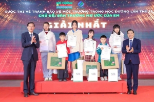 Ấn tượng Lễ trao giải Cuộc thi vẽ tranh Bảo vệ môi trường trong học đường lần thứ II, chủ đề “Sân trường mơ ước của em"