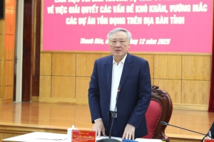 Thanh Hóa cần coi việc tháo gỡ khó khăn, vướng mắc cho các dự án là nhiệm vụ chính trị đặc biệt cấp bách