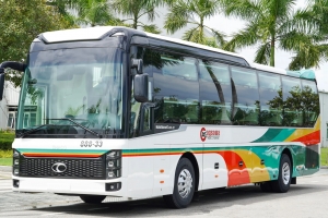 Xe bus giường nằm thương hiệu THACO đầu tiên xuất khẩu sang thị trường Philippines