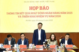 Cuối năm 2025, dư nợ tín dụng nền kinh tế đạt trên 18,40 triệu tỷ đồng