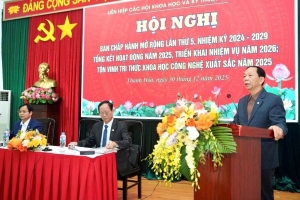 Liên hiệp các Hội Khoa học và Kỹ thuật Thanh Hóa tổ chức hội nghị tổng kết hoạt động năm 2025