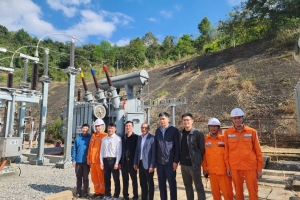 Đóng điện thành công đưa vào vận hành MBA T2 - Trạm 110kV Sông Mã