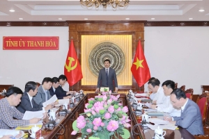 Các ban Đảng Tỉnh ủy Thanh Hóa nâng cao chất lượng tham mưu, đáp ứng yêu cầu nhiệm vụ trong giai đoạn mới