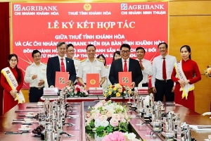 Agribank và Thuế tỉnh Khánh Hoà ký kết hợp tác hỗ trợ hộ kinh doanh chuyển đổi số