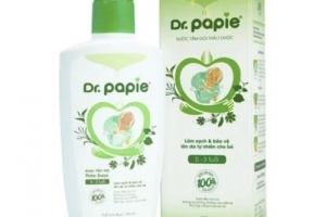 Đình chỉ, thu hồi toàn quốc nước tắm gội trẻ em Dr. Papie không đạt chuẩn
