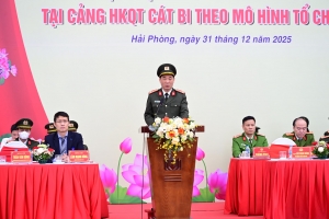 Công an thành phố Hải Phòng ra mắt lực lượng An ninh hàng không theo mô hình tổ chức mới