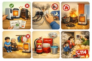 Rét đậm, rét hại: Cảnh giác nguy cơ cháy, nổ khi sử dụng thiết bị sưởi ấm