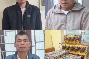 Thanh Hóa: Bắt giữ 3 đối tượng mua bán, tàng trữ gần 300kg pháo hoa nổ trái phép