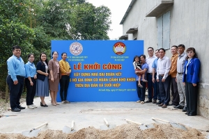 Công ty Yến sào Khánh Hòa: Hỗ trợ xây dựng “Nhà Đại đoàn kết” cho 5 hộ dân có hoàn cảnh khó khăn tại xã Suối Hiệp
