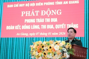 BĐBP tỉnh An Giang phát động phong trào thi đua “Đoàn kết, đồng lòng, thi đua, quyết thắng”