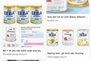 Cục An toàn thực phẩm yêu cầu ngừng kinh doanh lô sữa Nestlé nghi nhiễm độc