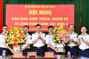 Bàn giao chức trách, nhiệm vụ Tư lệnh Vùng Cảnh sát biển 3