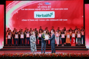 Herbalife Việt Nam - Top 500 doanh nghiệp lớn nhất Việt Nam năm thứ bảy liên tiếp