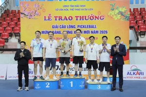 Bắc Ninh: Hơn 400 vận động viên tranh tài Giải Cầu lông, Pickleball mừng Đảng, mừng Xuân năm 2026