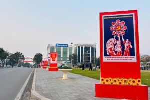 Lào Cai rực rỡ cờ hoa chào mừng Đại hội đại biểu toàn quốc lần thứ XIV của Đảng