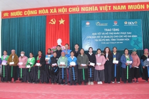BIDV Thanh Hóa trao quà Tết cho các hộ gia đình có hoàn cảnh khó khăn
