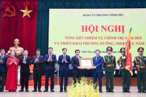 Phường Vĩnh Yên được Nhà nước tặng thưởng Huân chương Lao động hạng Nhì