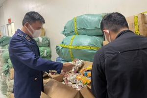 Hà Nội: Phát hiện điểm kinh doanh thực phẩm nhập lậu và kính mắt nghi giả mạo nhãn hiệu