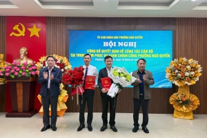 Hải Phòng: Phường Ngô Quyền công bố các quyết định về công tác cán bộ
