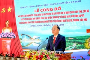 Cà Mau phải bứt phá mạnh mẽ để "vững tin cùng cả nước bước vào kỷ nguyên mới"