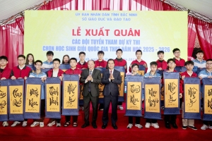 Bắc Ninh đoạt 174 giải trong kỳ thi học sinh giỏi quốc gia, xếp thứ 6 toàn quốc