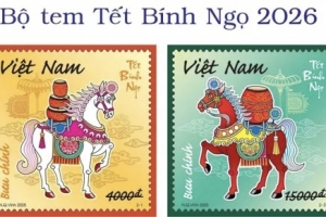 Phát hành bộ tem chào đón năm mới Tết Bính Ngọ 2026