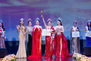 Người đẹp Khiếu Hương giành cú đúp danh hiệu tại Hoa hậu Hữu nghị hòa bình quốc tế