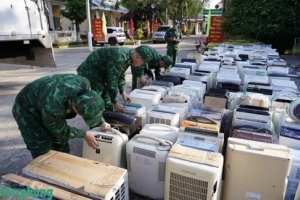 An Giang bắt giữ vụ vận chuyển trái phép 232 máy lọc không khí và 53 bộ máy lạnh đã qua sử dụng