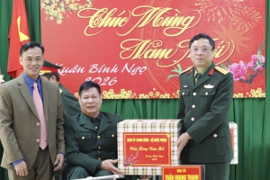Đoàn công tác Quân ủy Trung ương, Bộ Quốc phòng thăm, tặng quà Tết tại tỉnh Bắc Ninh